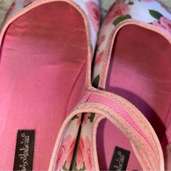 Mini Chocolaticas Hot Chocolate Pink White Rose EU 31 US Girls 13.5 EUC - Picture 11 of 13
